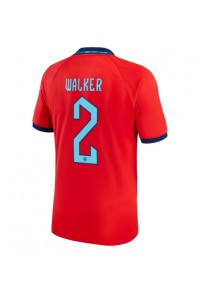 England Kyle Walker #2 Fotballdrakt Borte Klær VM 2022 Korte ermer